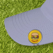 Cheeseburger Golf Hat Clip