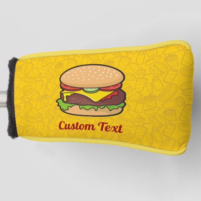 Cheeseburger Golf Head Cover (Front)