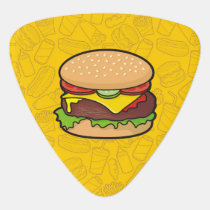 Cheeseburger Guitar Pick