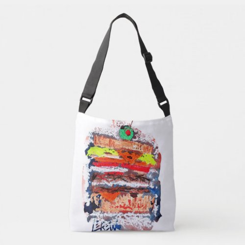 Cheeseburger hamburger burger tasty fast food crossbody bag