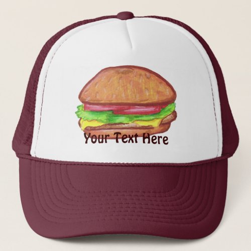 Cheeseburger Hat