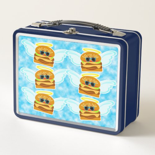 Cheeseburger Heaven at Lunch Time Metal Lunch Box