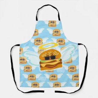 Cheeseburger Heaven Fun Flying Burger Art