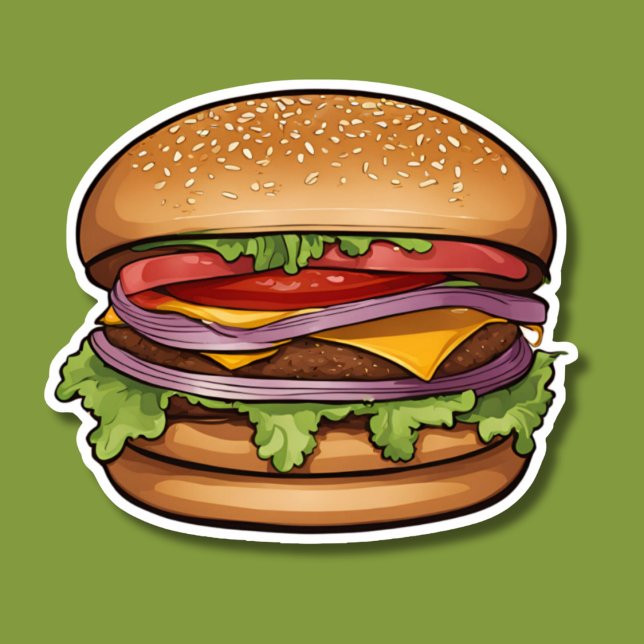 Cheeseburger Heaven Sticker (Creator Uploaded)