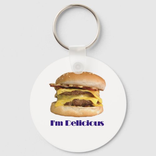 cheeseburger _ Im Delicious Keychain