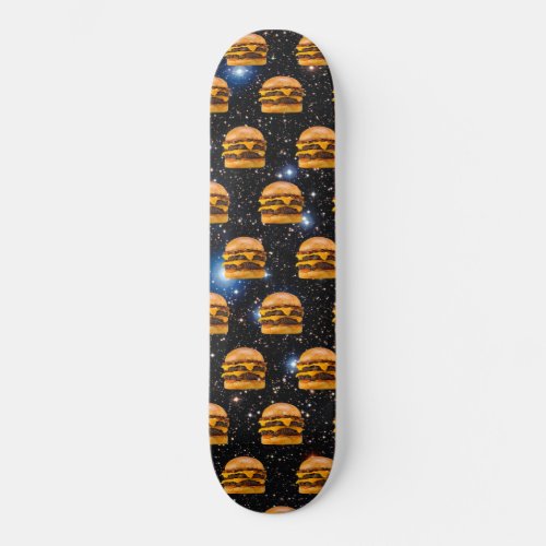 Cheeseburger in Space Skateboard