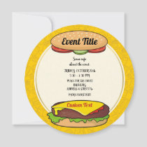 Cheeseburger Invitation
