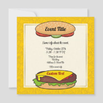 Cheeseburger Invitation