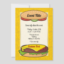 Cheeseburger Invitation