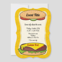 Cheeseburger Invitation