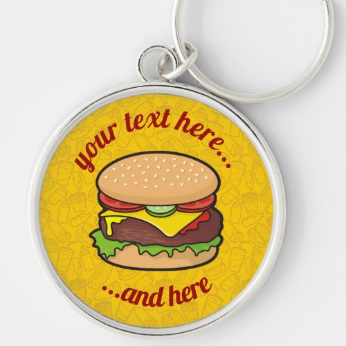 Cheeseburger Keychain