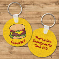 Cheeseburger Keychain