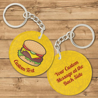 Cheeseburger Keychain