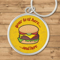 Cheeseburger Keychain