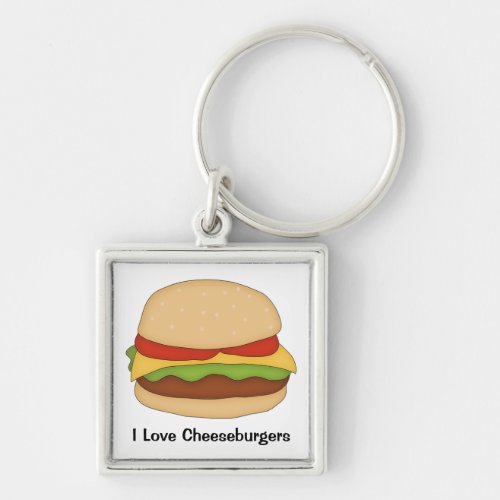 Cheeseburger Keychain