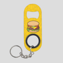 Cheeseburger Keychain Bottle Opener