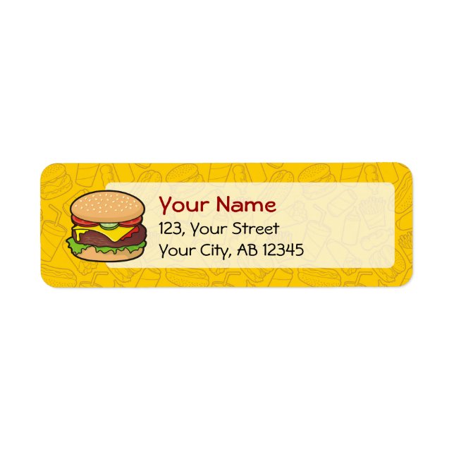 Cheeseburger Label (Front)