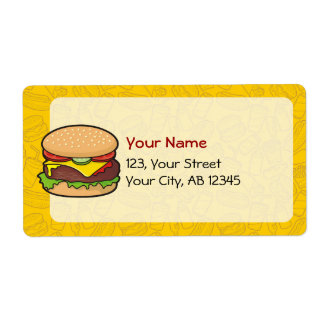 Cheeseburger Label