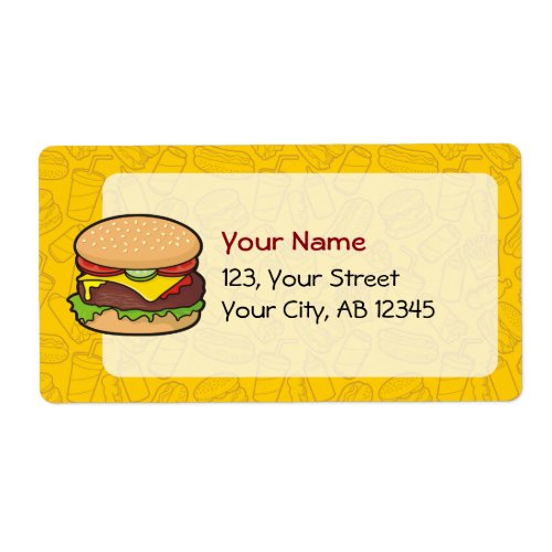 Cheeseburger Label