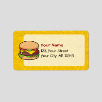 Cheeseburger Label