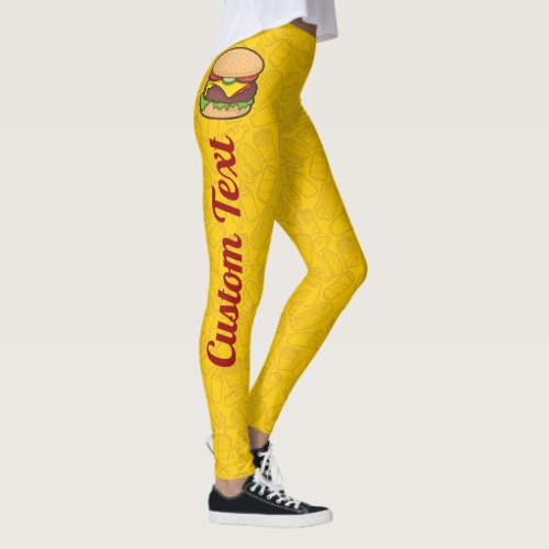 Cheeseburger Leggings