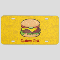 Cheeseburger License Plate