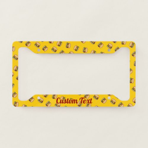 Cheeseburger License Plate Frame