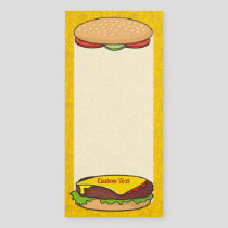 Cheeseburger Magnetic Notepad