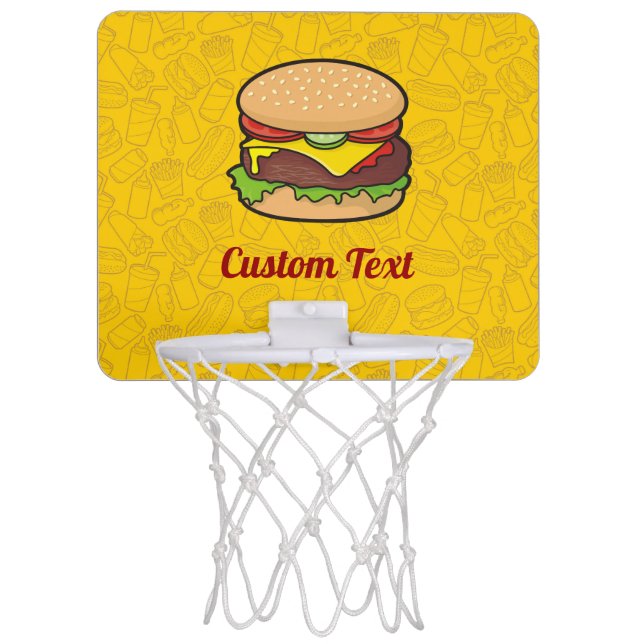Cheeseburger Mini Basketball Hoop (Front)