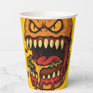 Cheeseburger Monster Paper cup
