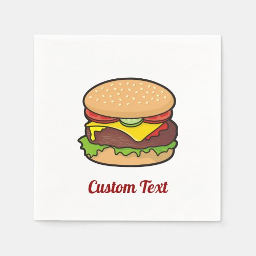 Cheeseburger Napkins