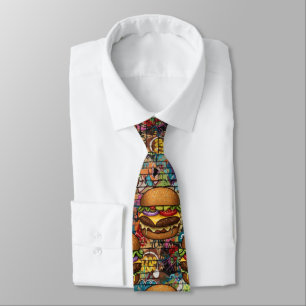 Cheeseburger Neck Tie