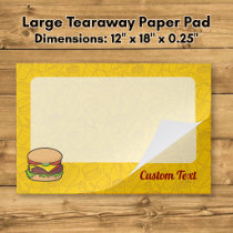 Cheeseburger Paper Pad