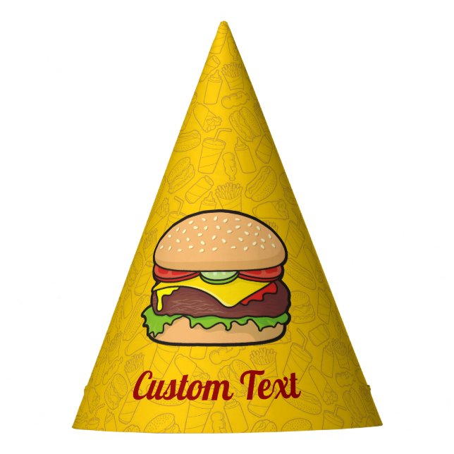 Cheeseburger Party Hat (Front)
