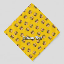 Cheeseburger Pattern Bandana