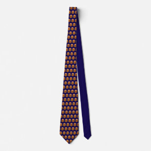 Cheeseburger Pattern Neck Tie