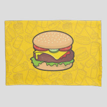 Cheeseburger Pillow Case