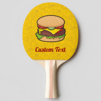 Cheeseburger Ping Pong Paddle