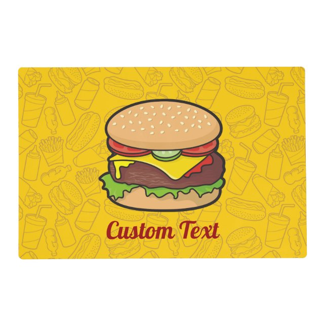 Cheeseburger Placemat (Front)