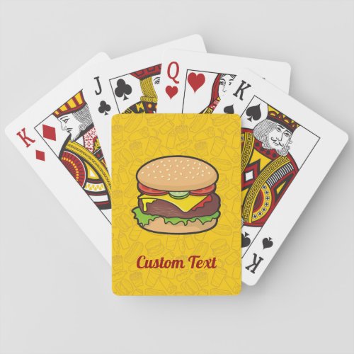 Cheeseburger Playing Cards