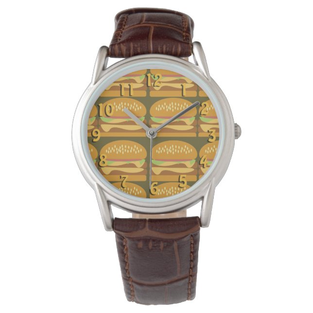  Cheeseburger Please Burgers Time Fun Food Love  Watch (Front)