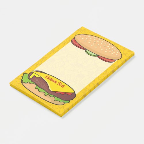 Cheeseburger Post_it Notes