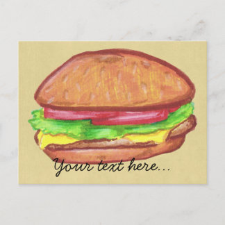 Cheeseburger Postcard