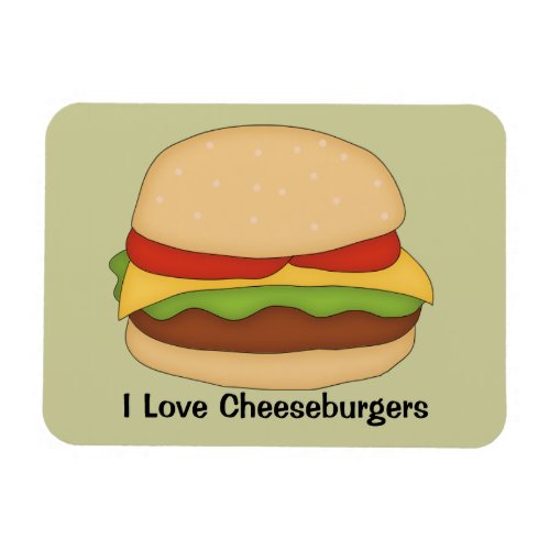 Cheeseburger Premium Magnet