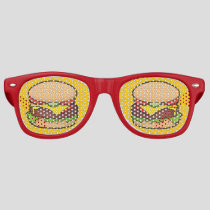 Cheeseburger Retro Sunglasses