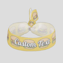 Cheeseburger Ribbon Hair Tie