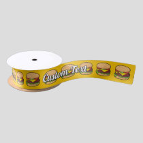 Cheeseburger Satin Ribbon