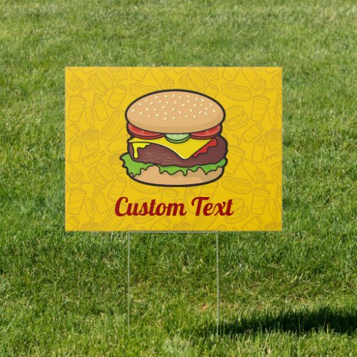 Cheeseburger Sign