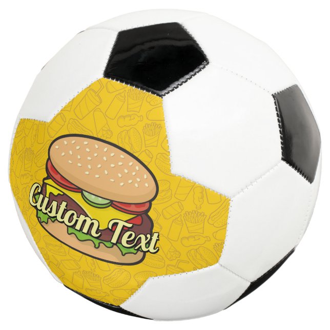 Cheeseburger Soccer Ball (Three Quarter)
