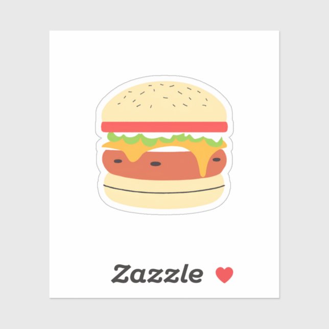 Cheeseburger Sticker (Sheet)
